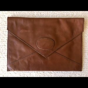 Leather clutch